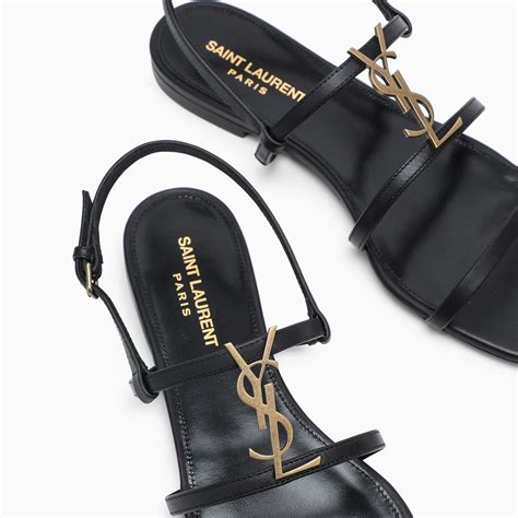 cassandra sandals ysl|YSL tribute flat sandals.